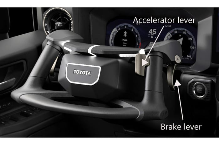 Toyota Land Cruiser Prado with yoke-like steering to be shown in Tokyo